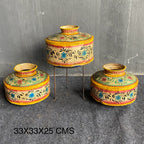 IRON HAND PAINTED POT