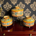 IRON HAND PAINTED POT