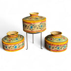 IRON HAND PAINTED POT