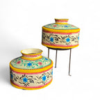 IRON HAND PAINTED POT