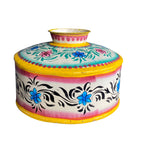 IRON HAND PAINTED POT