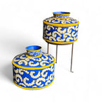 IRON HAND PAINTED POT