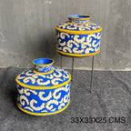 IRON HAND PAINTED POT