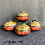 IRON HAND PAINTED POT