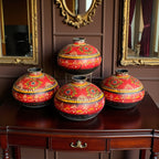 IRON HAND PAINTED POT