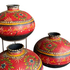 IRON HAND PAINTED POT