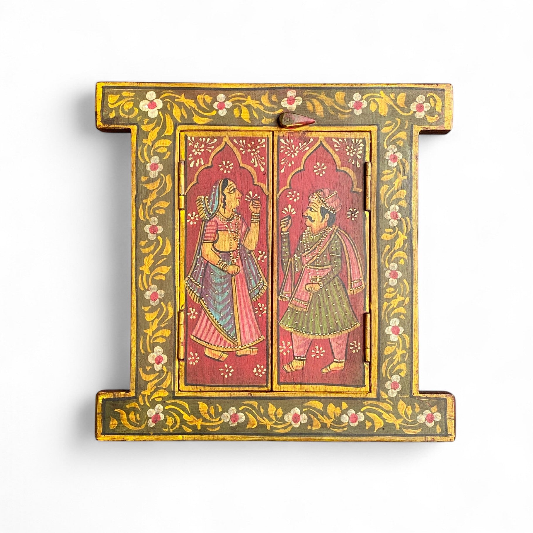 WOODEN HAND PAINTED WINDOW