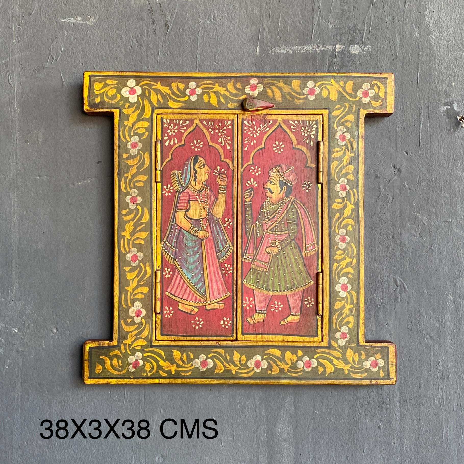 WOODEN HAND PAINTED WINDOW