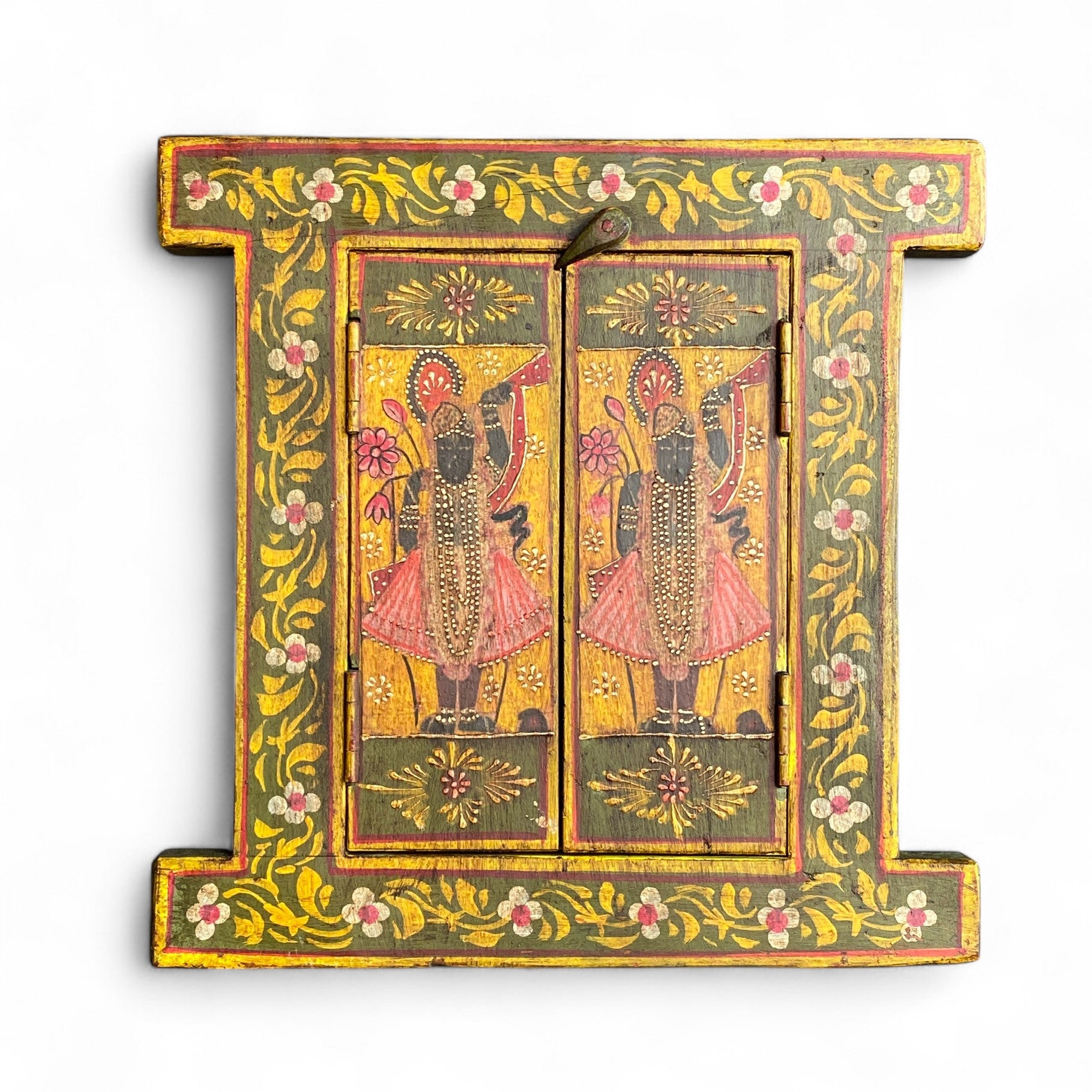 WOODEN HAND PAINTED WINDOW