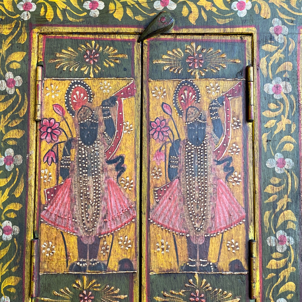 WOODEN HAND PAINTED WINDOW