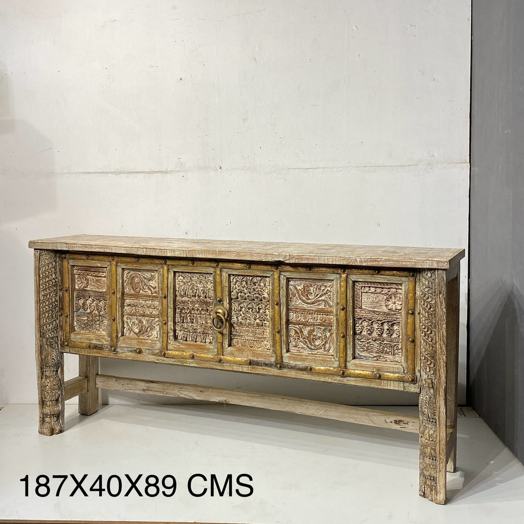 HAND CARVED CONSOLE TABLE