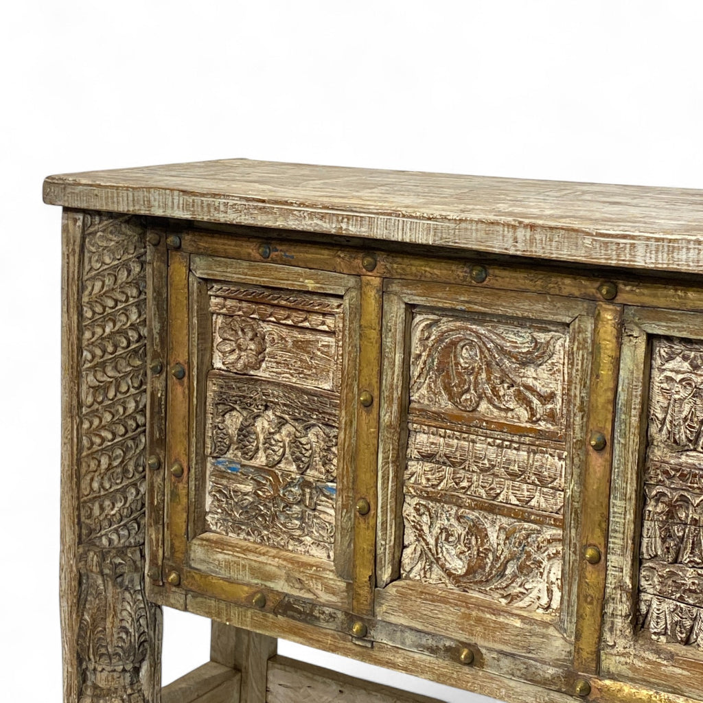 HAND CARVED CONSOLE TABLE