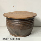 IRON WOODEN FTD COFFEE TABLE