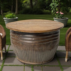 IRON WOODEN FTD COFFEE TABLE