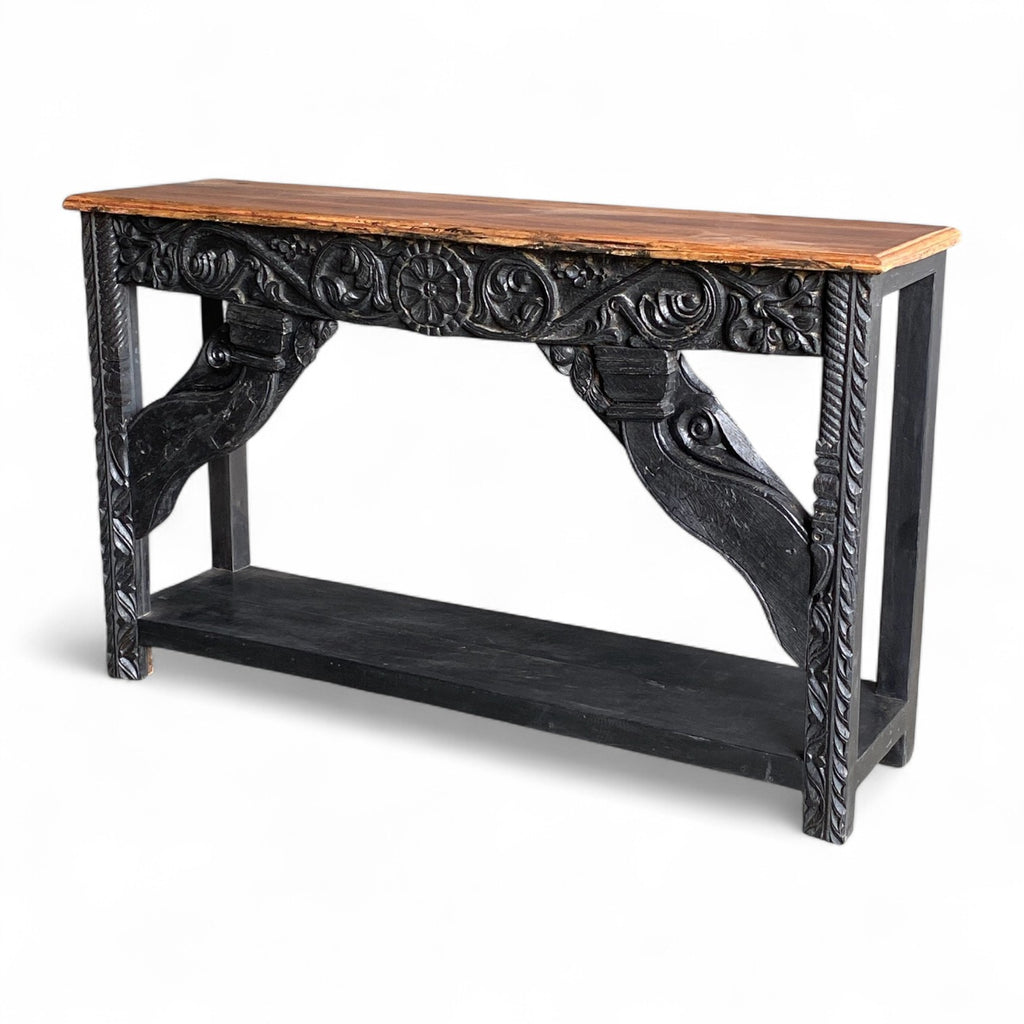 VINTAGE CARVED CONSOLE TABLE