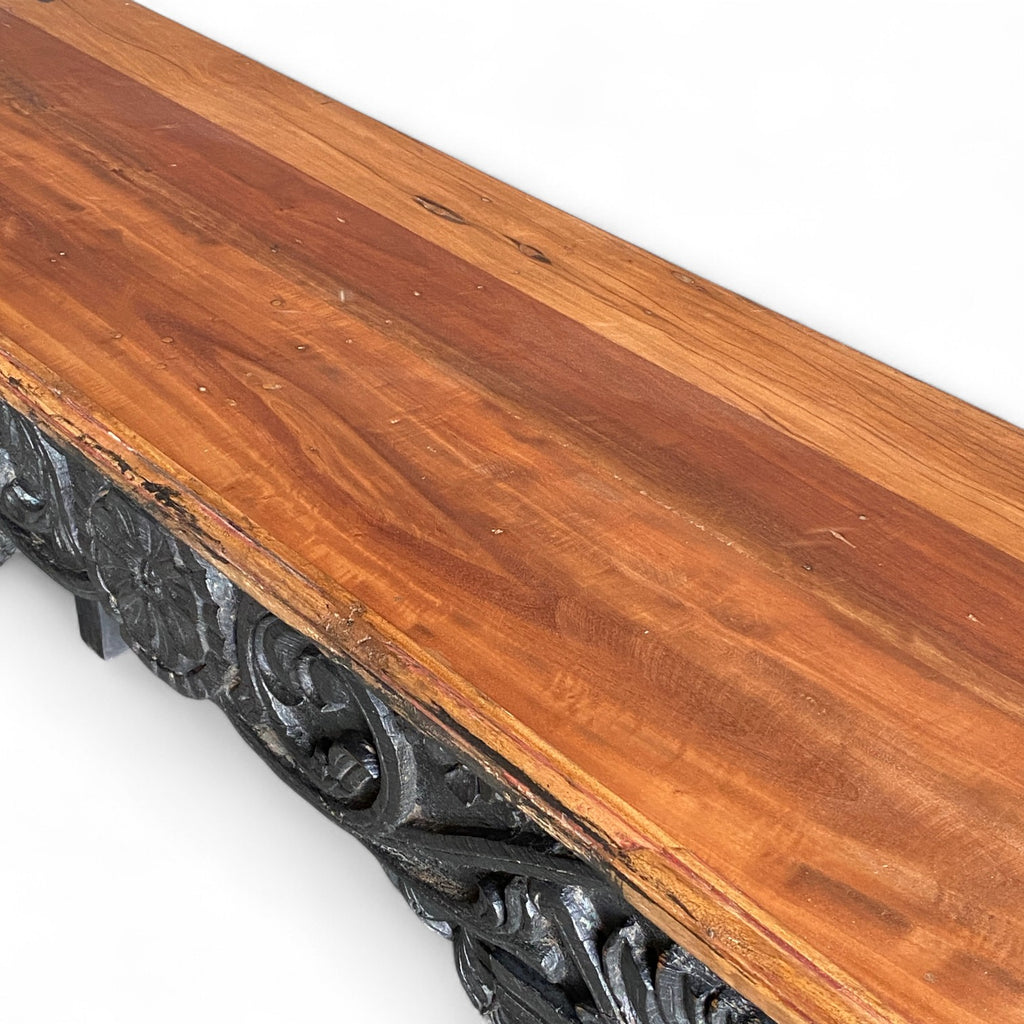 VINTAGE CARVED CONSOLE TABLE