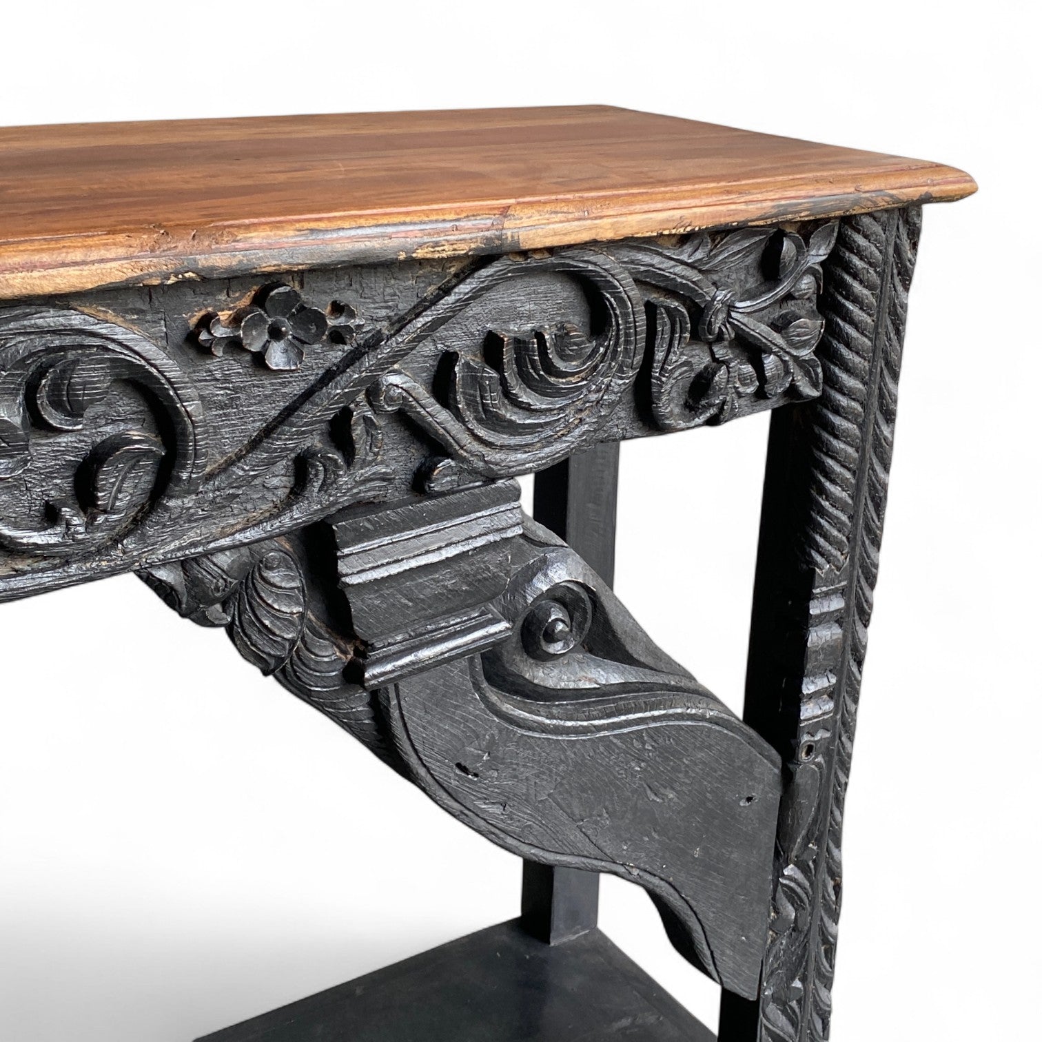 VINTAGE CARVED CONSOLE TABLE