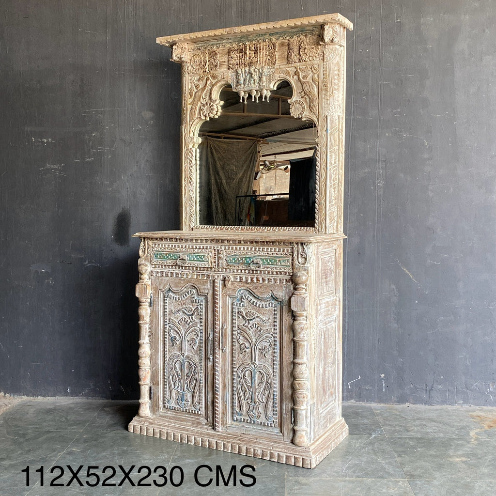 WOODEN CARVED DRESSHING TABLE