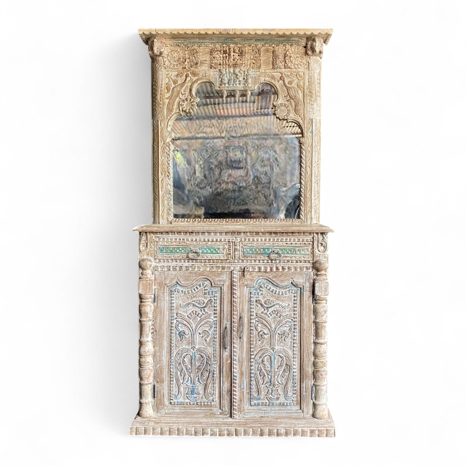 WOODEN CARVED DRESSHING TABLE