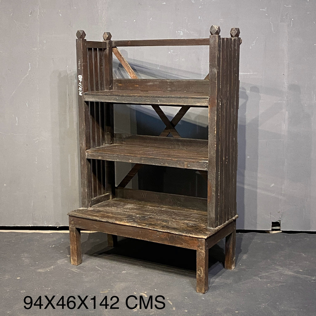 WOODEN BOOKSHELF