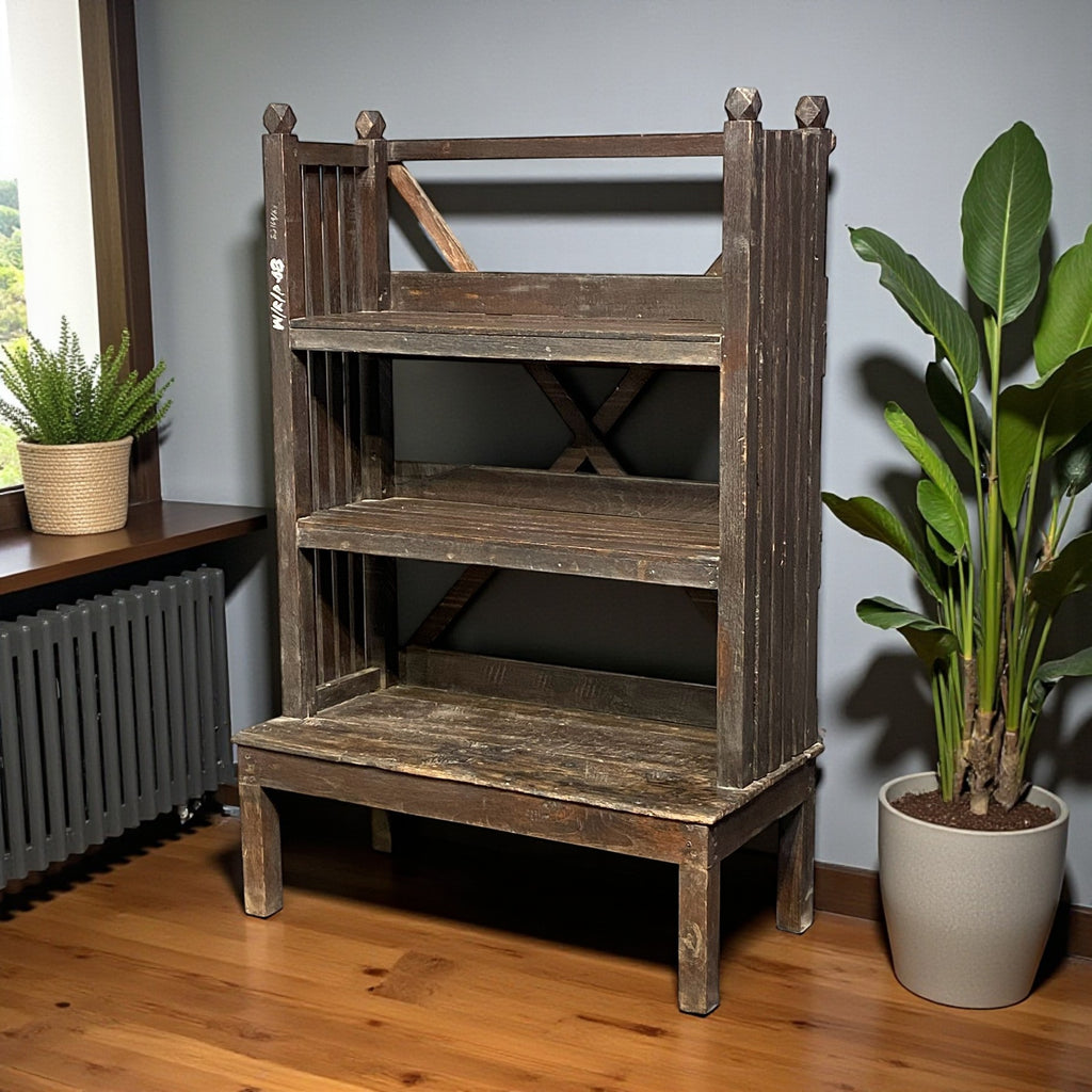 WOODEN BOOKSHELF