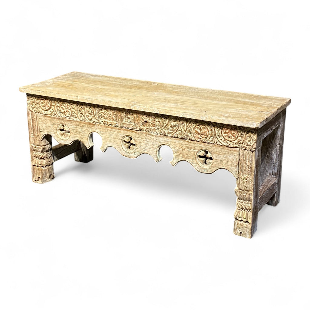 HAND CARVED BENCH