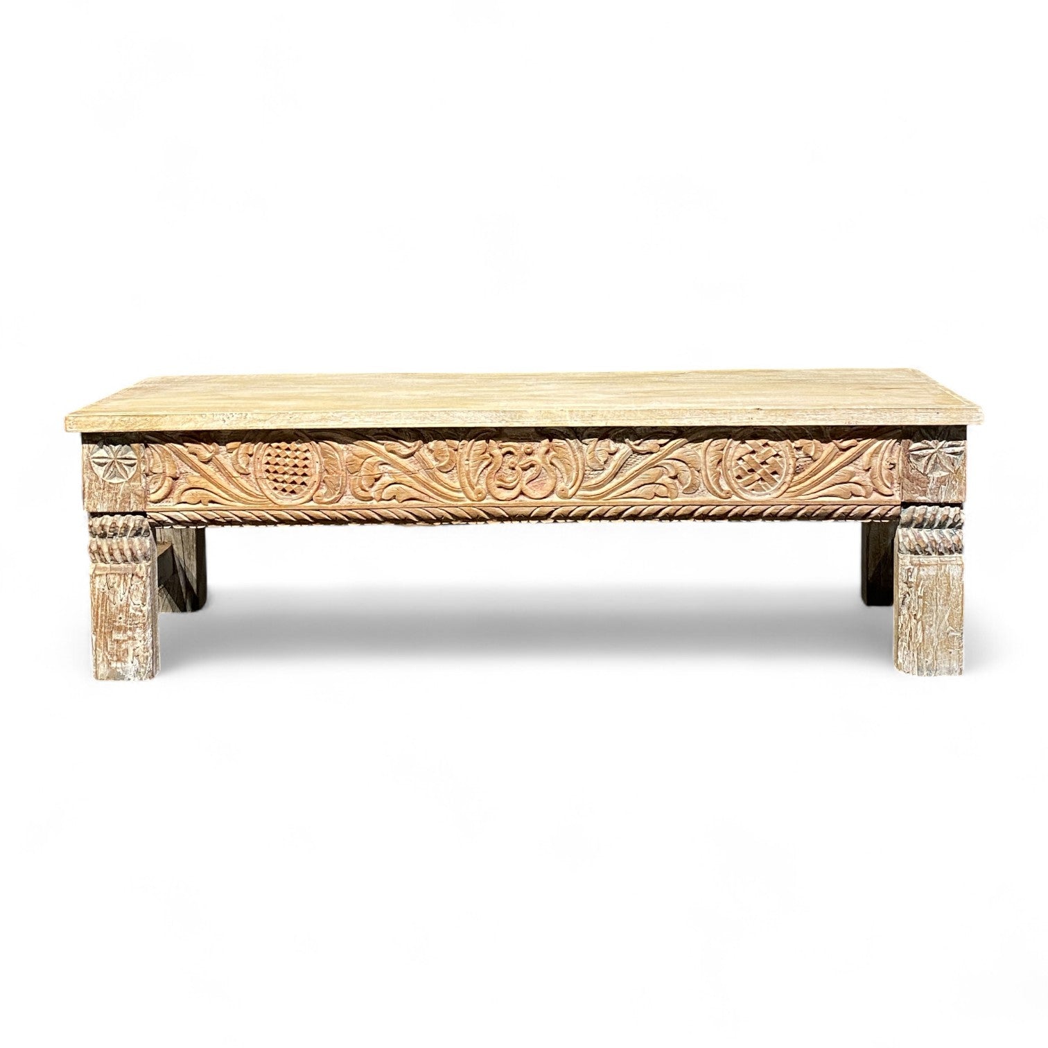 HAND CARVED BENCH