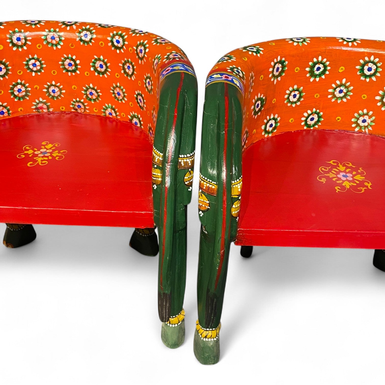 HAND PAINTED ELEPHANT CHAIR