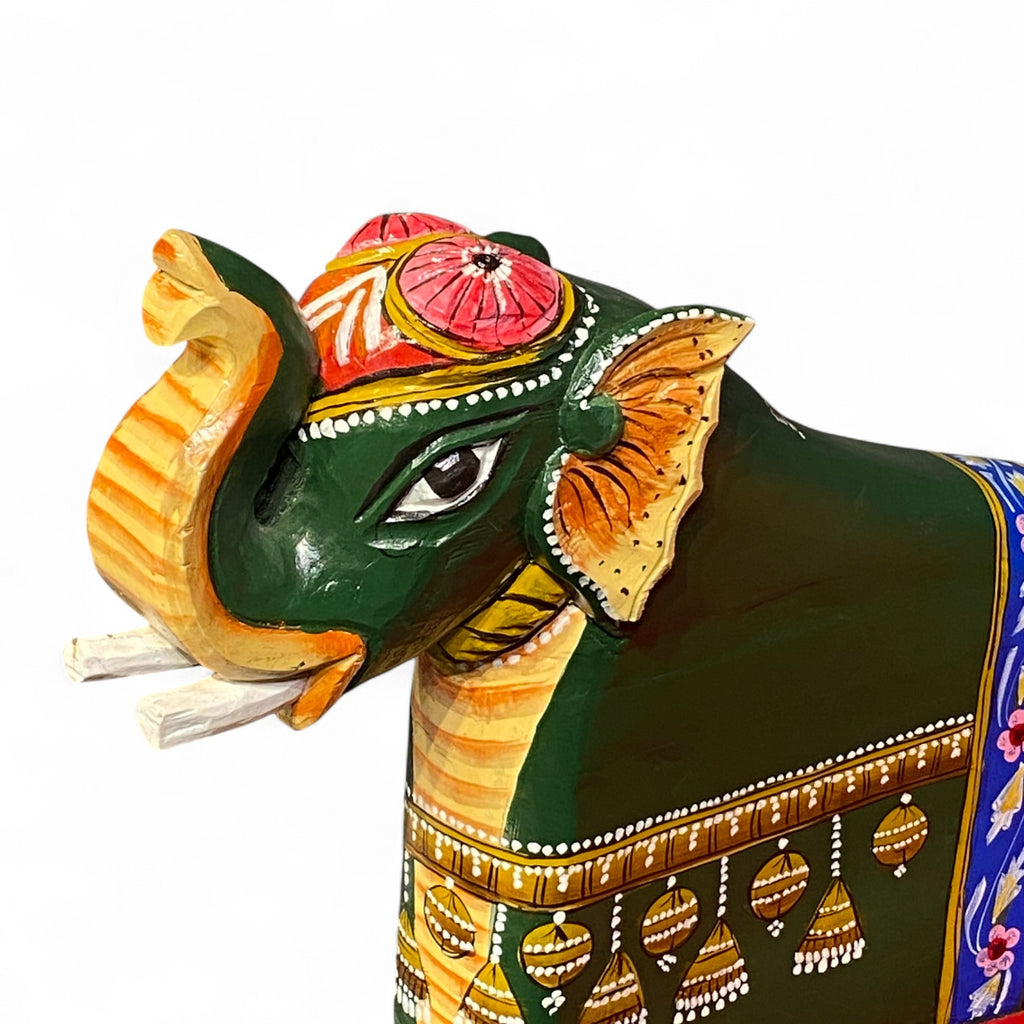 HAND PAINTED ELEPHANT CHAIR