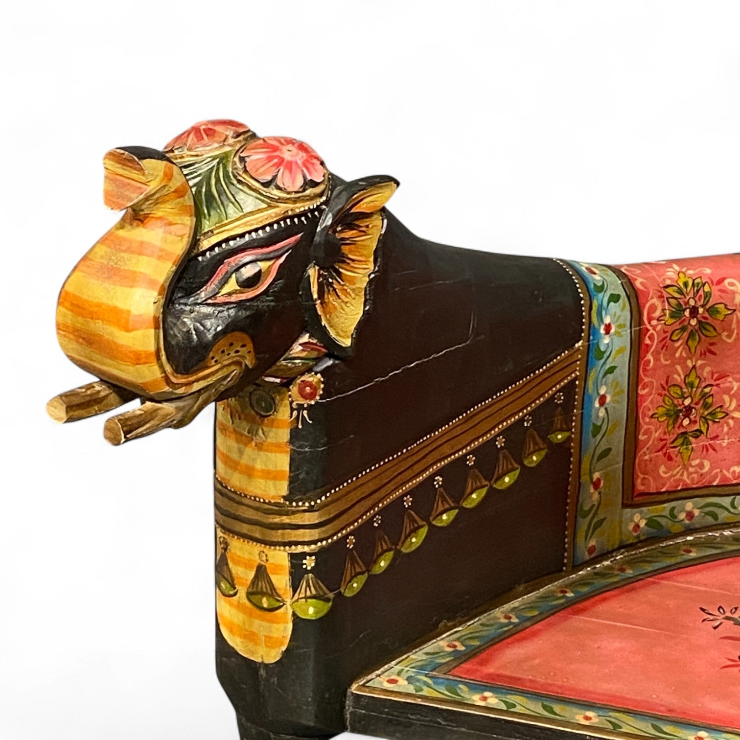 HAND PAINTED ELEPHANT CHAIR