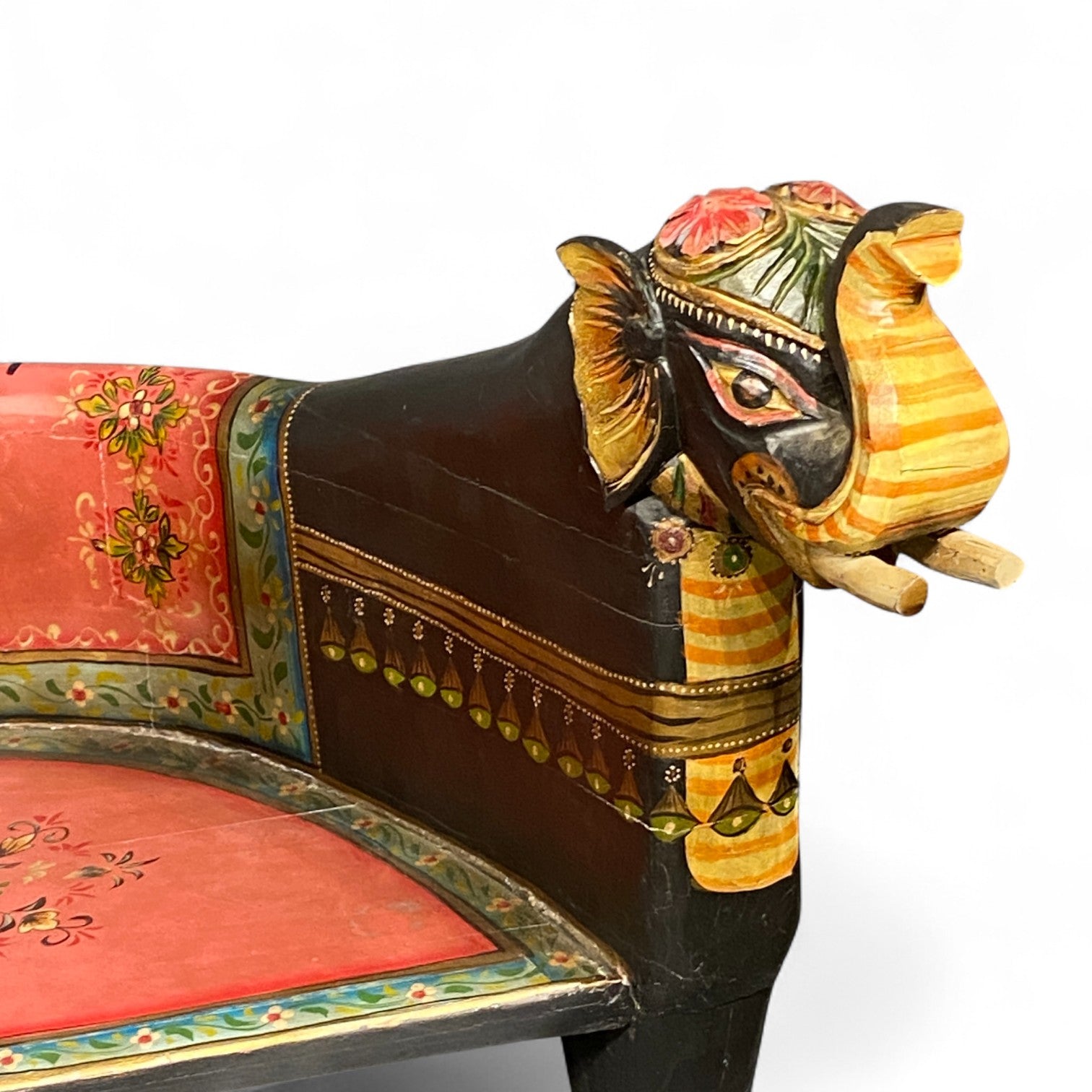 HAND PAINTED ELEPHANT CHAIR