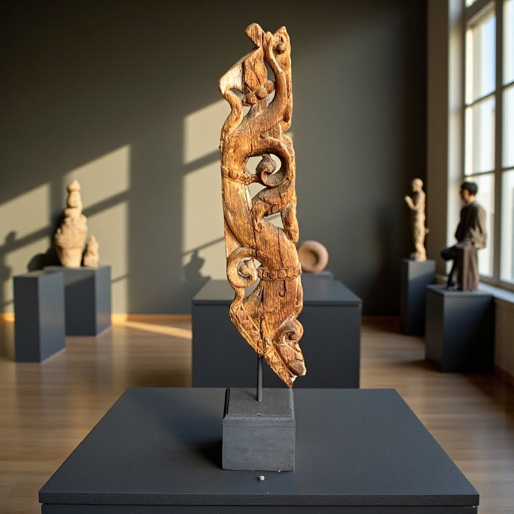 Antique wooden bracket