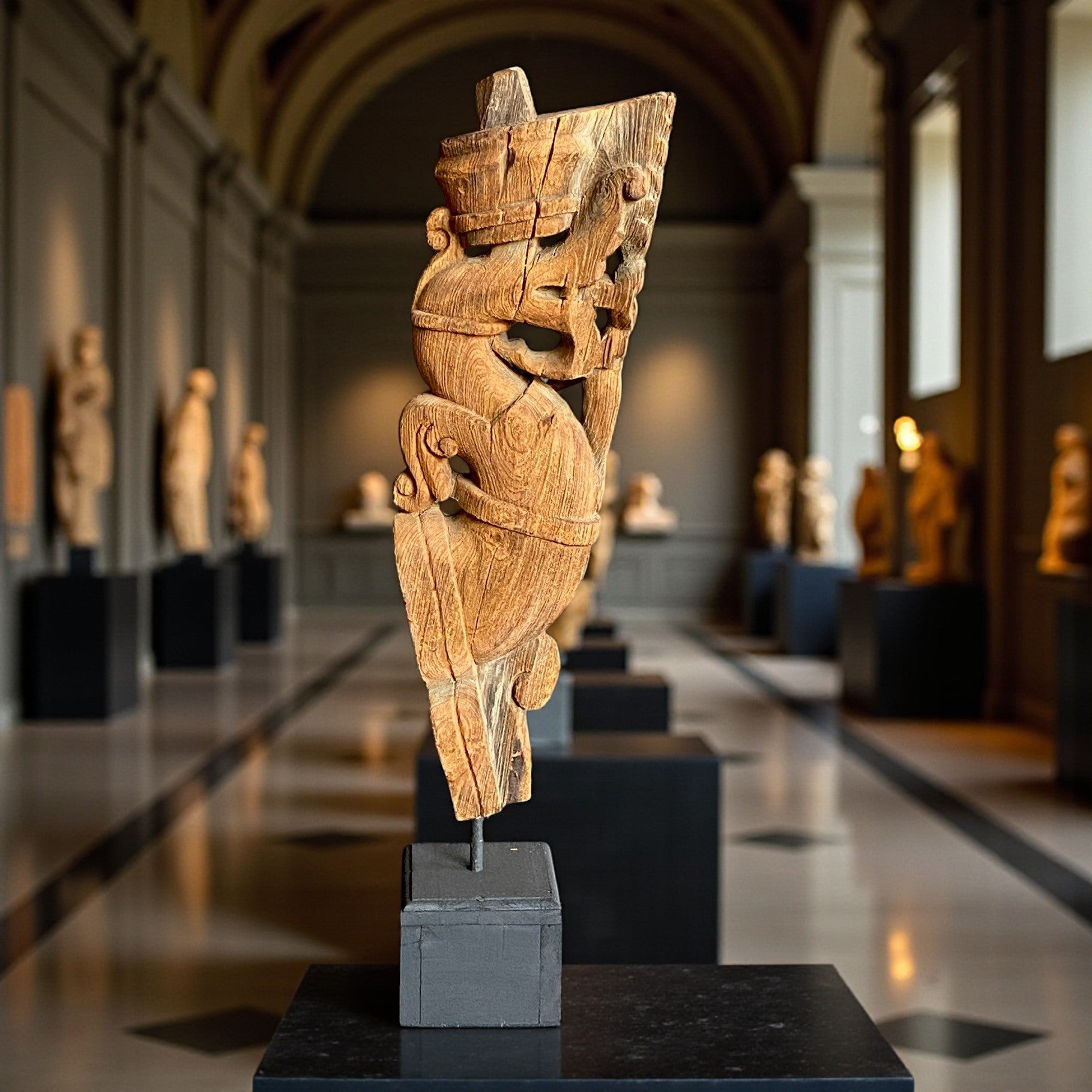 Antique wooden bracket