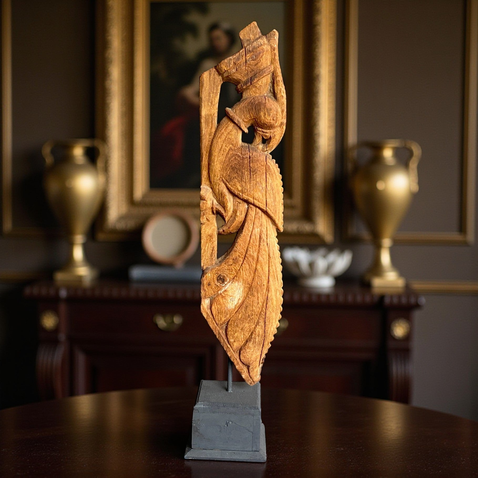 Antique wooden bracket