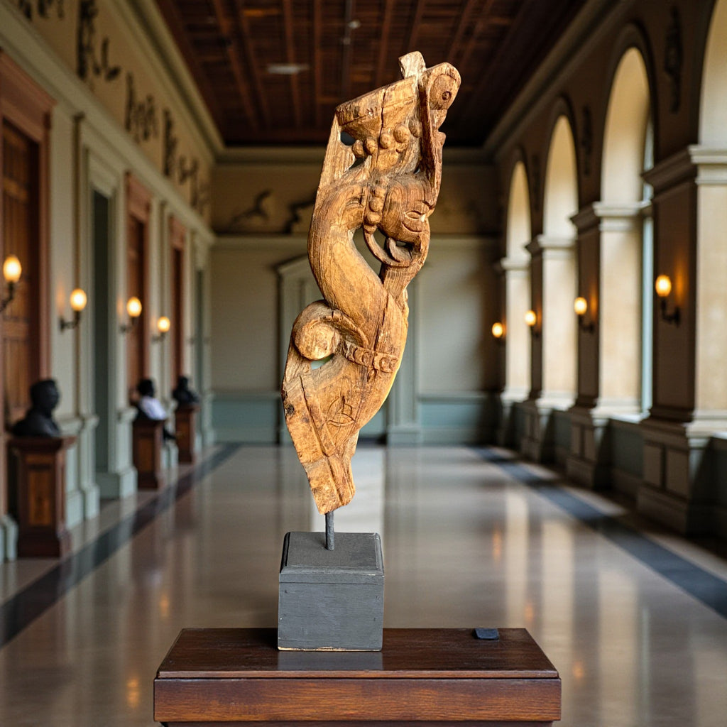 Antique wooden bracket