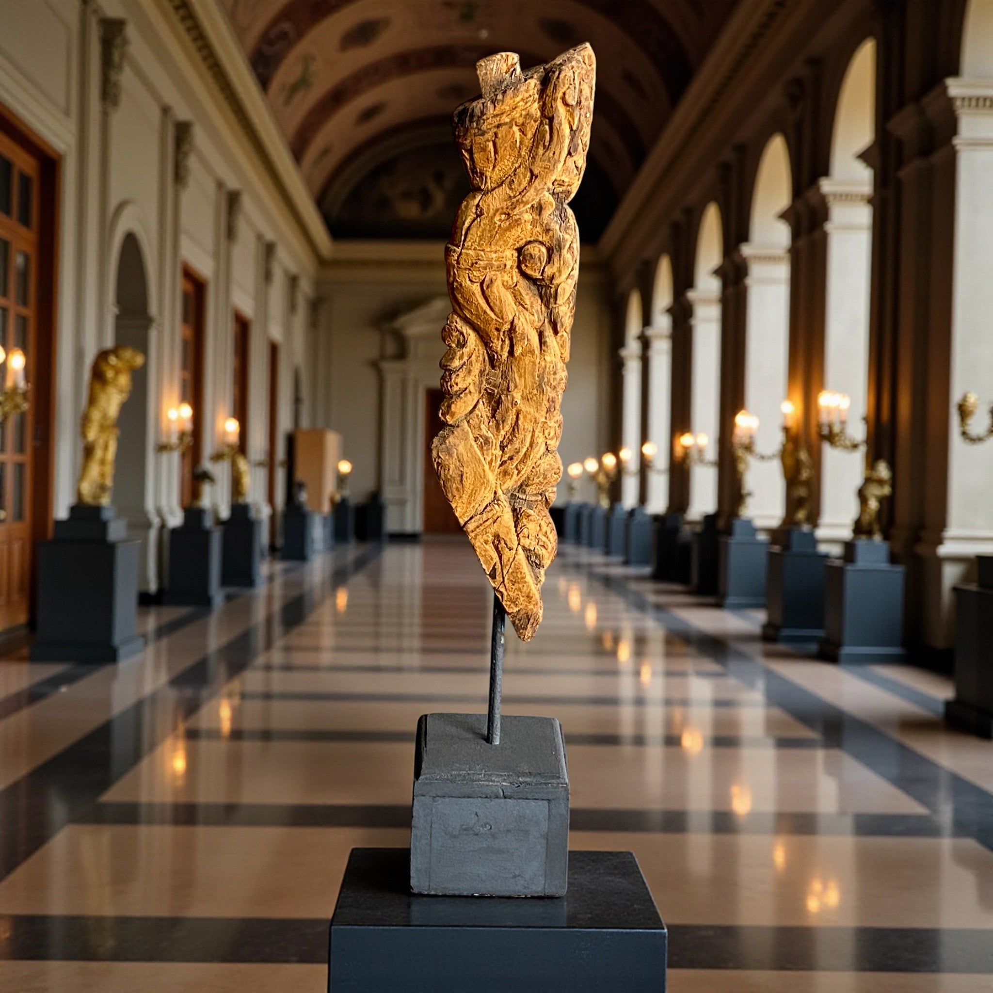 Antique wooden bracket