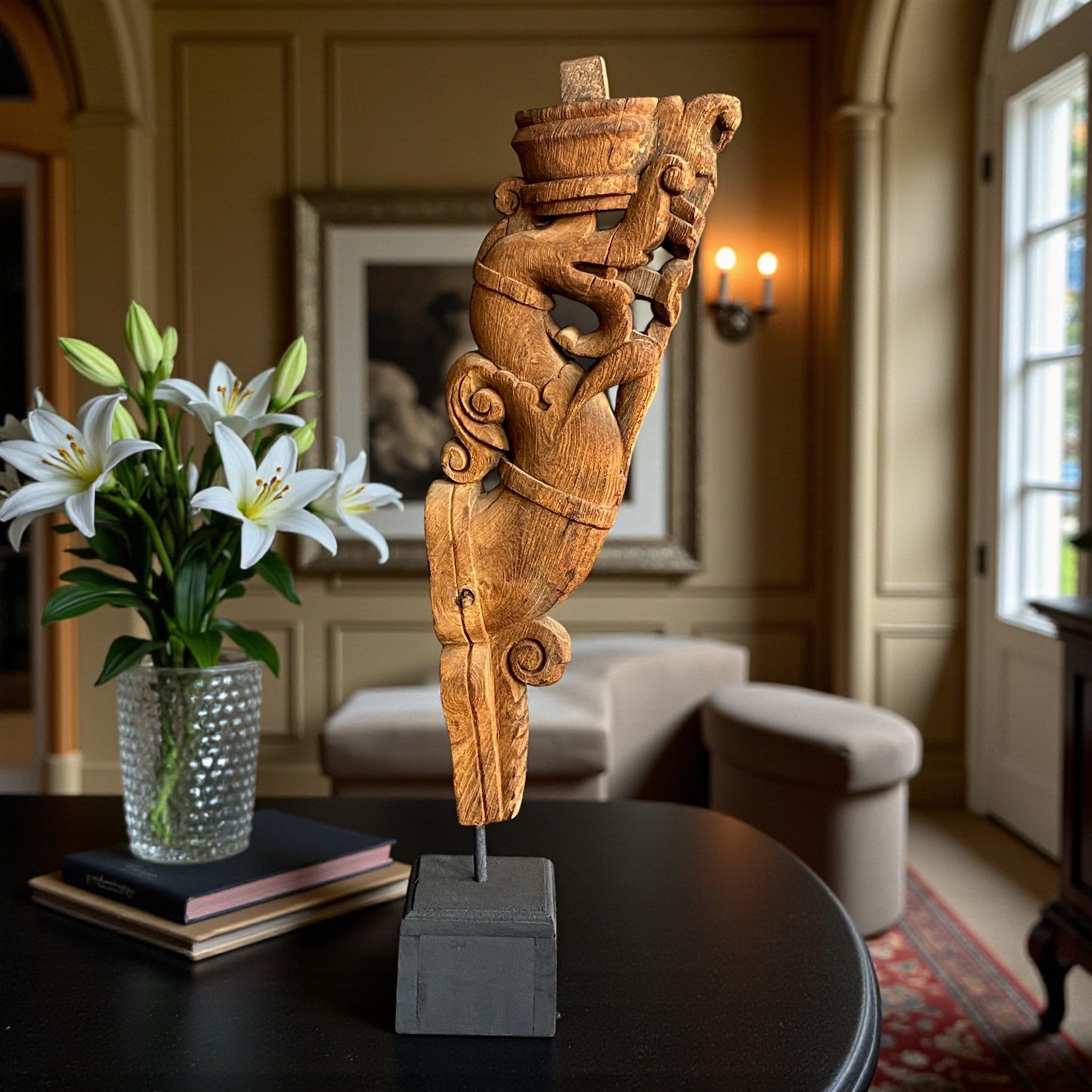 Antique wooden bracket