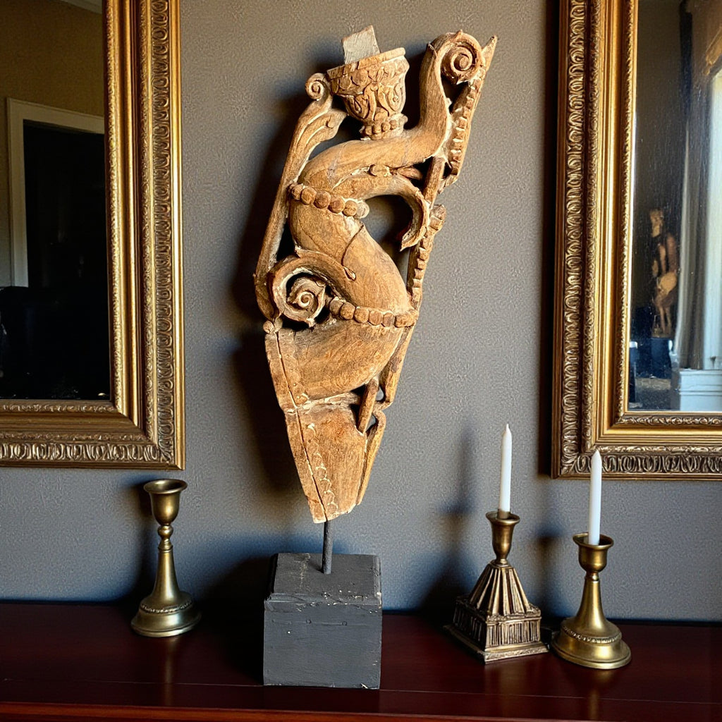 Antique wooden bracket