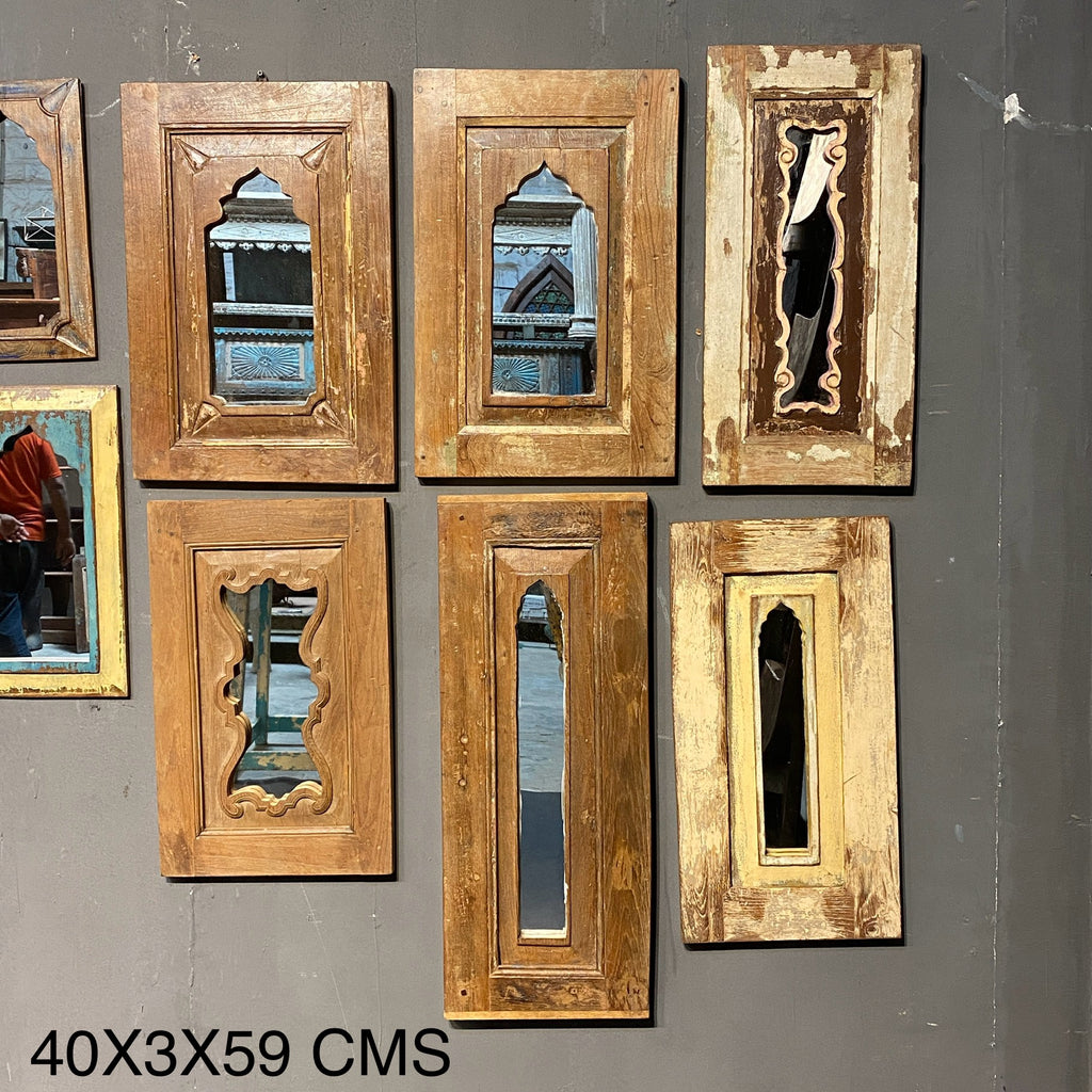 Vintage Mirror Frame – handcrafted vintage Indian decor from Jodhpur, Rajasthan