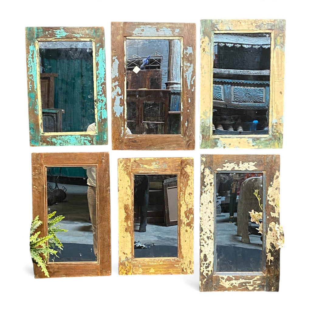 Vintage Mirror Frame – handcrafted vintage Indian decor from Jodhpur, Rajasthan