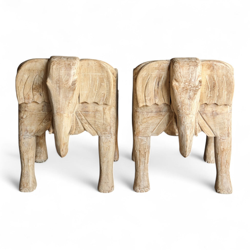 WOODEN ELEPHANT CHAIR