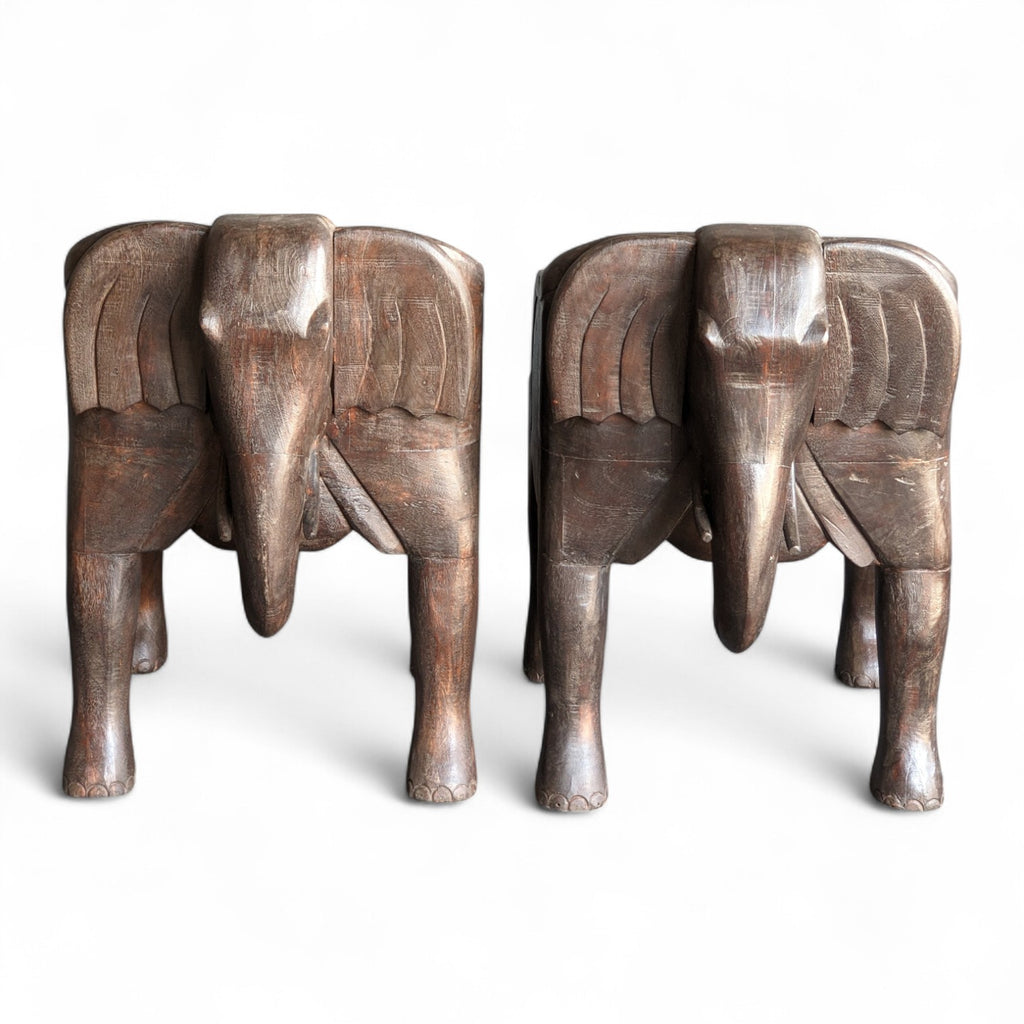 WOODEN ELEPHANT CHAIR