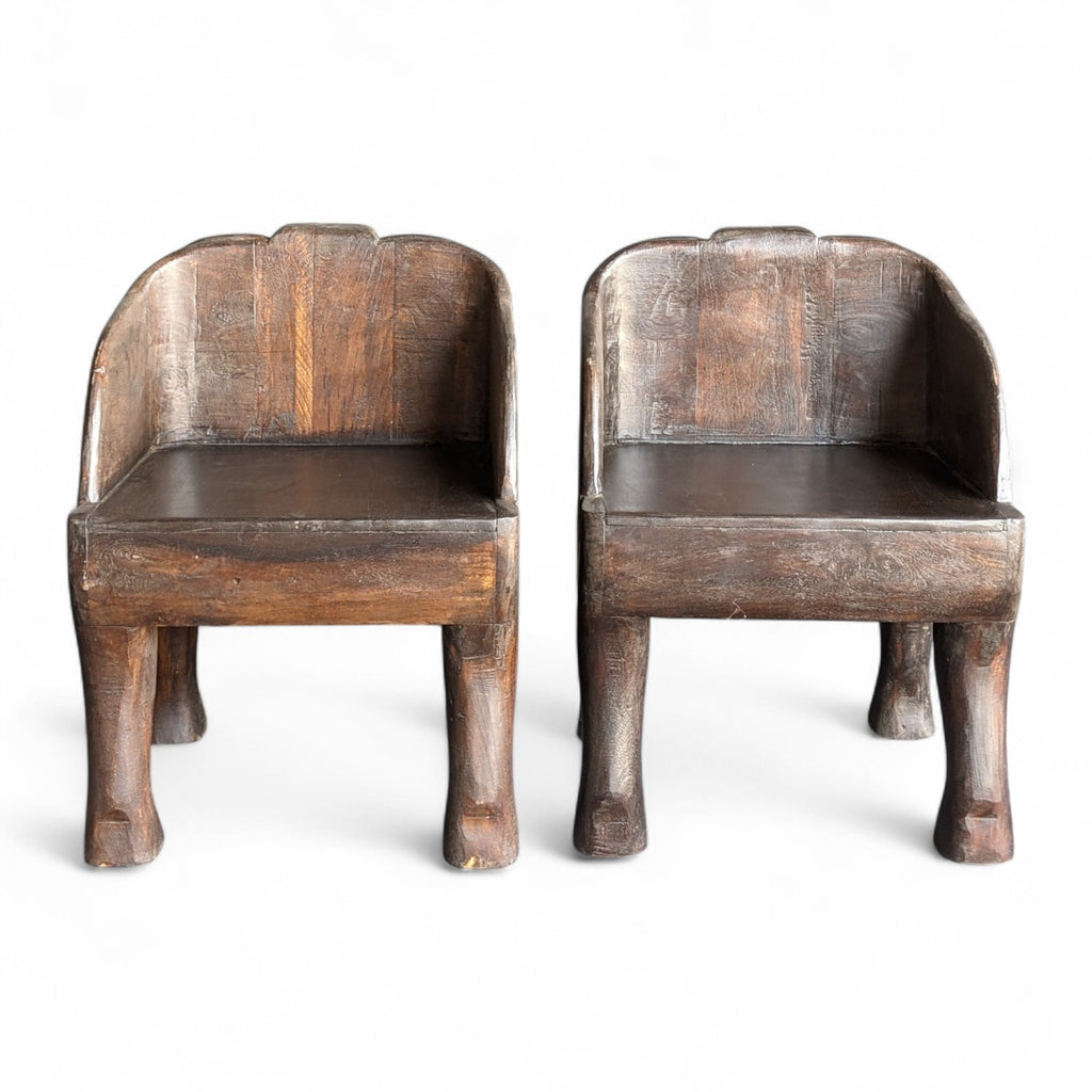 WOODEN ELEPHANT CHAIR