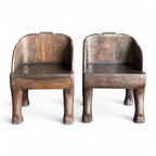 WOODEN ELEPHANT CHAIR