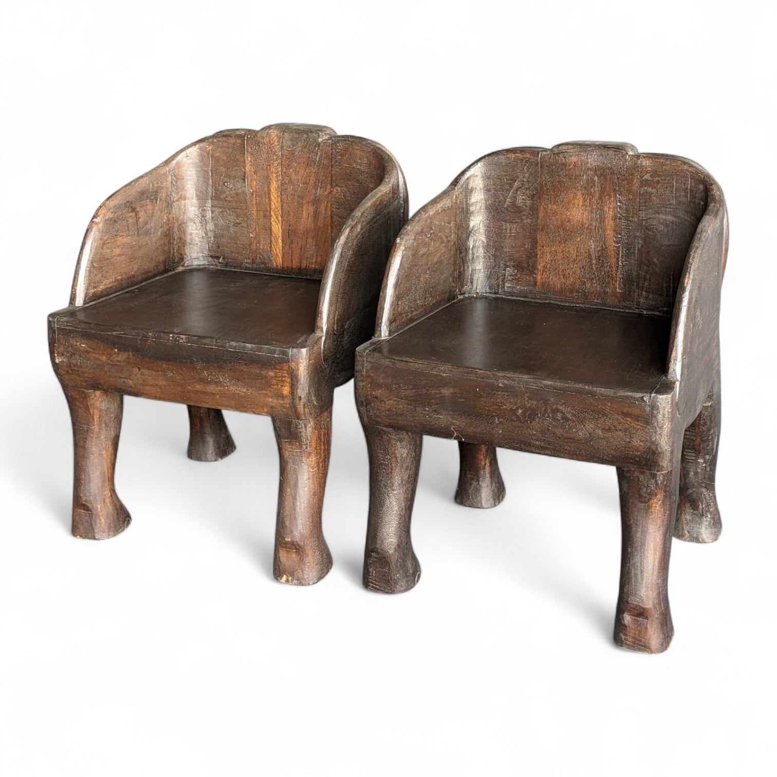 WOODEN ELEPHANT CHAIR