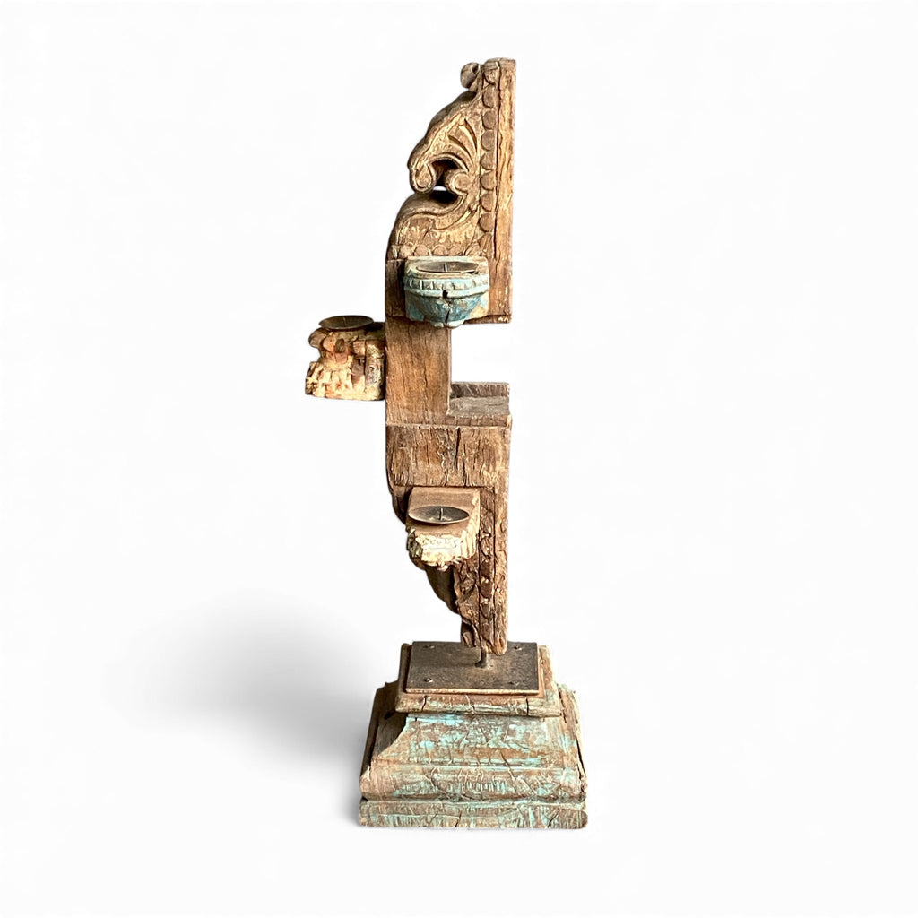 WOODEN CANDEL STAND