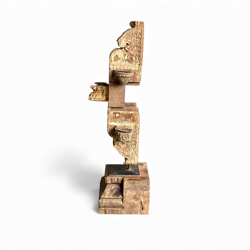 WOODEN CANDEL STAND