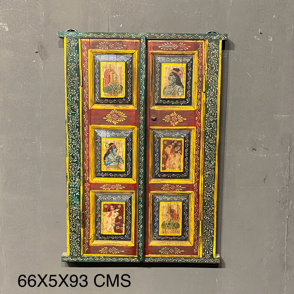 WOODEN HANDPAINTED WINDOW