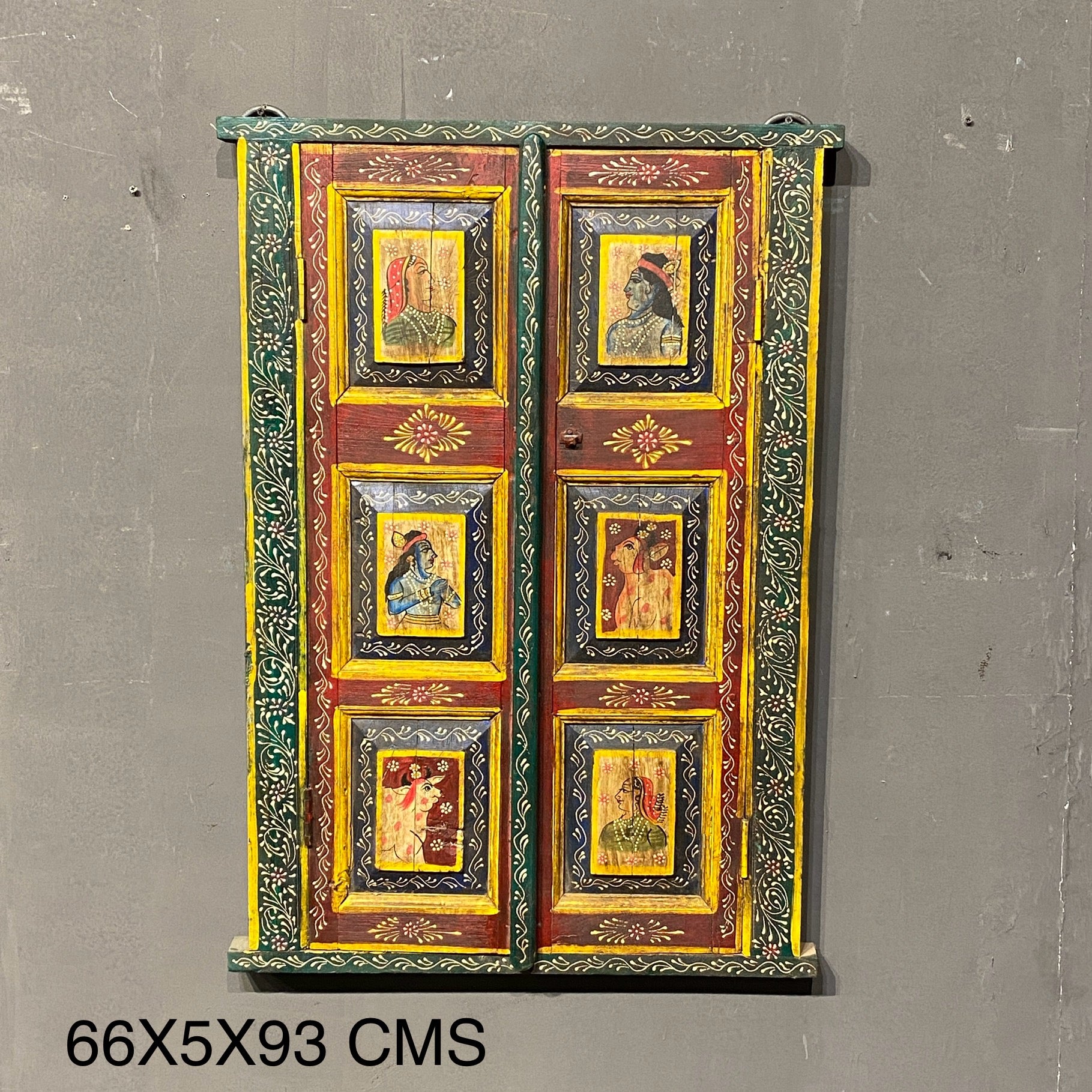 WOODEN HANDPAINTED WINDOW