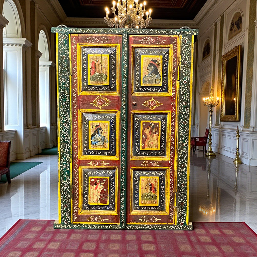 WOODEN HANDPAINTED WINDOW